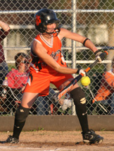 Meri Gross-Rhode bunts