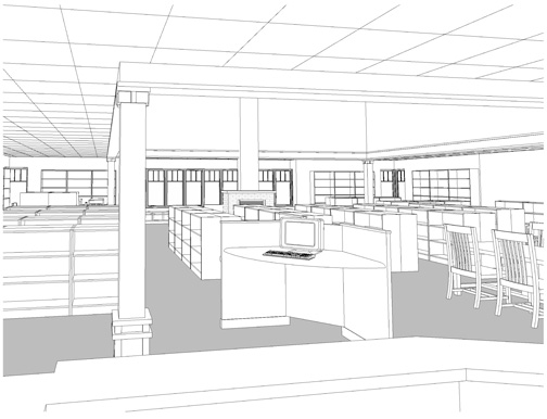NB Library Interior- Cirrculation