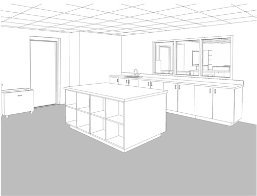 NB Library Interior- work room