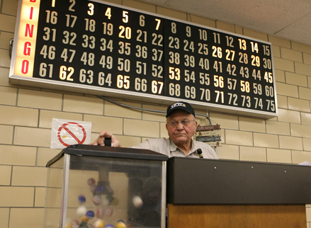 Bingo night in North Bend