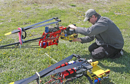 Helicopter for filming