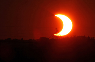Sunset eclipse