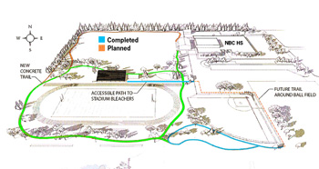 Trail plans. Click for larger map.