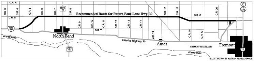 Recommended route for Hwy 30