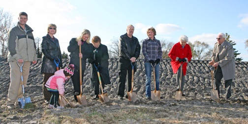 Breaking ground at site of new North Bend library.