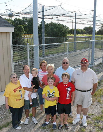 Tank family donates batting cage
