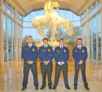 NBC FFA land judging team in OK