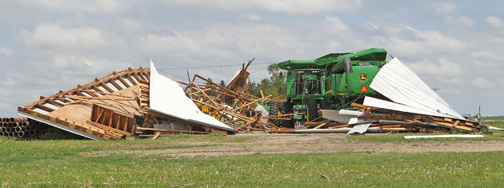 Storm damage near Ames