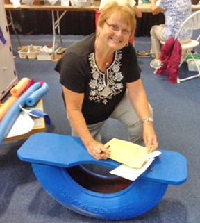 Mariann von Rein judging