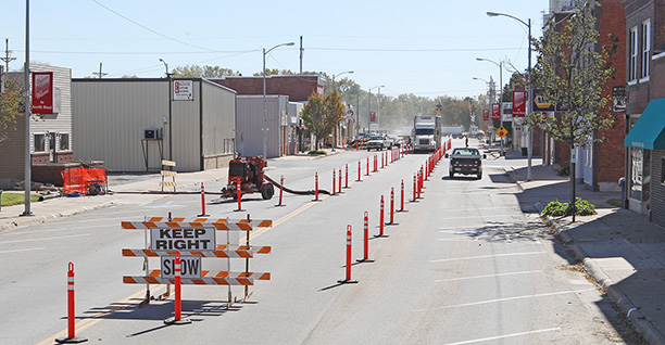 Downtown North Bend detour