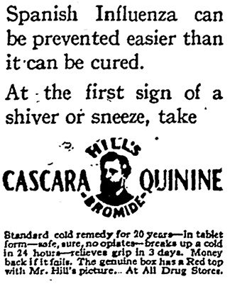 Spanish flu ad